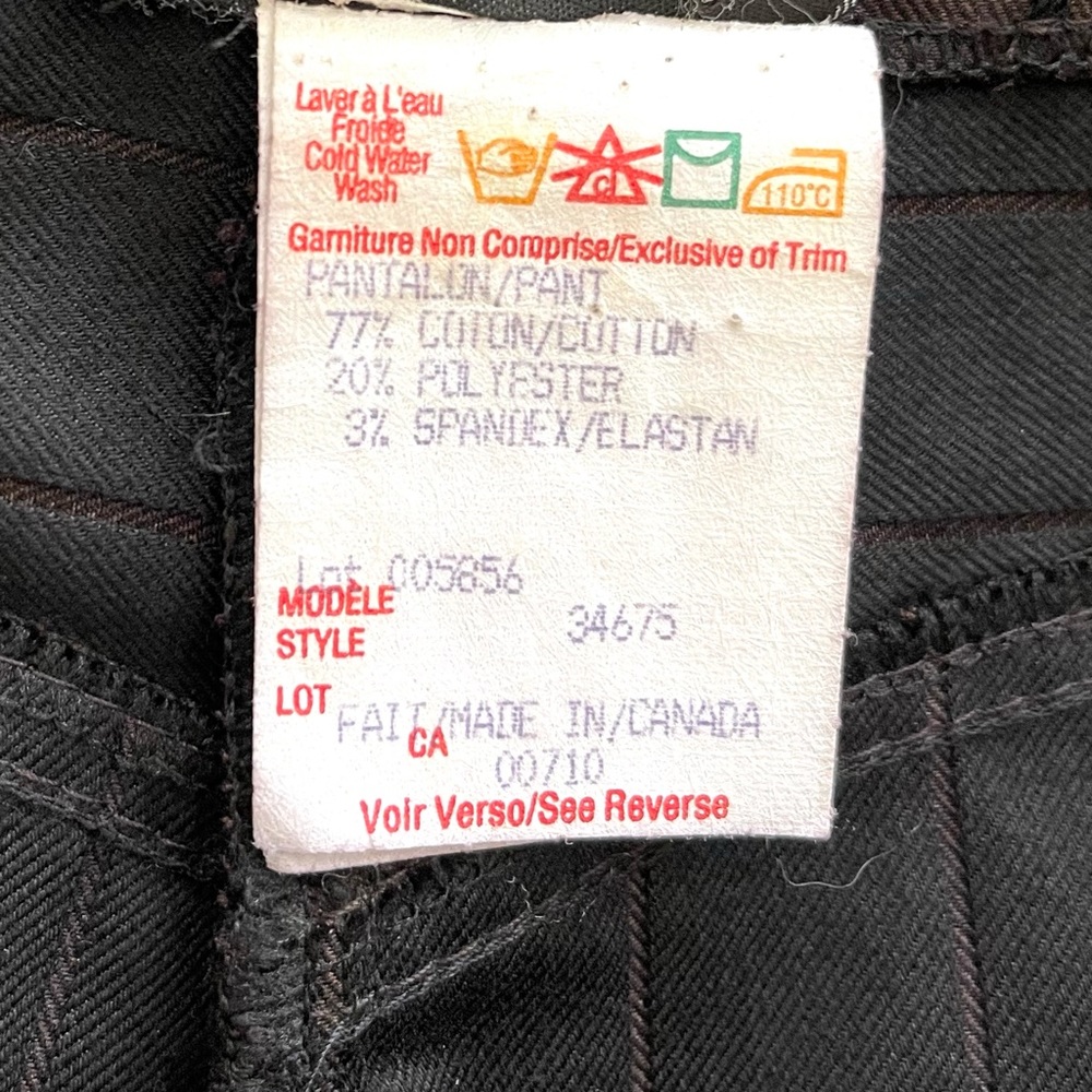 Joseph Ribkoff Women's Pant Straight Leg Black/Brown Size 8 - Picture 8 of 8